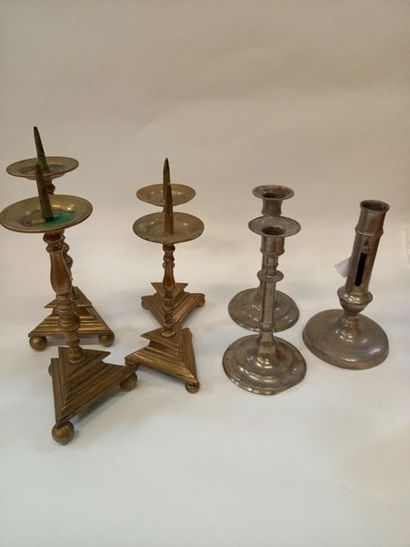 Lot de 3 paires de bougeoirs 
Bougeoir plus...