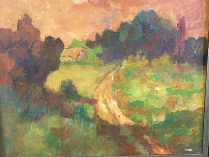 BONNAMOUR
deux paysages
49 x 59 cm
huile...