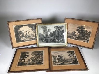 Cinq gravures flamandes
21 x 27 cm