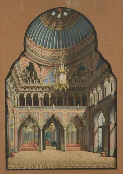 Intérieur d'un palais en Inde
Chromo en couleur
51...
