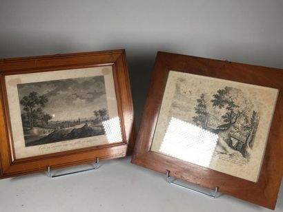 Deux gravures flamandes
27 x 34 cm