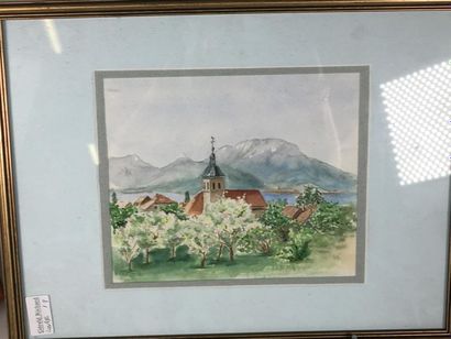 Paysage savoyard, le lac du Bourget 
19 x...