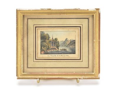3 gravures en couleur dont Pont du diable...
