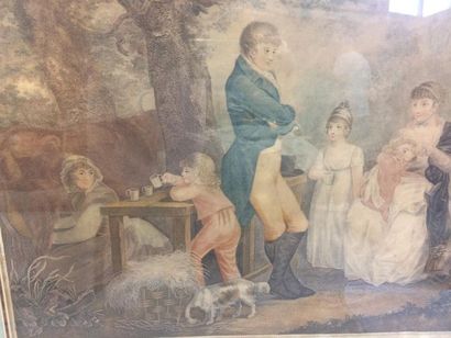 D'après MORLAND
Le déjeuner champêtre
Gravure...