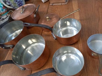 Casseroles en cuivre
Joint des poids 