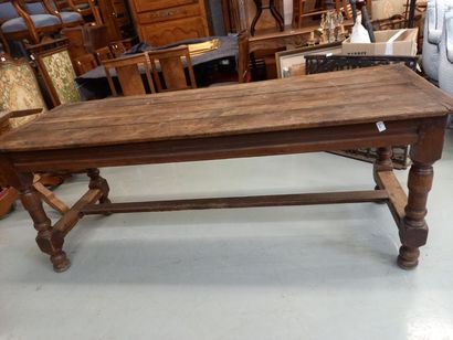 Table de ferme
H : 76 cm
181 x 70 cm
Accidents...