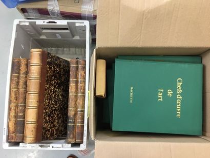2 cartons de livres dont livres reliés