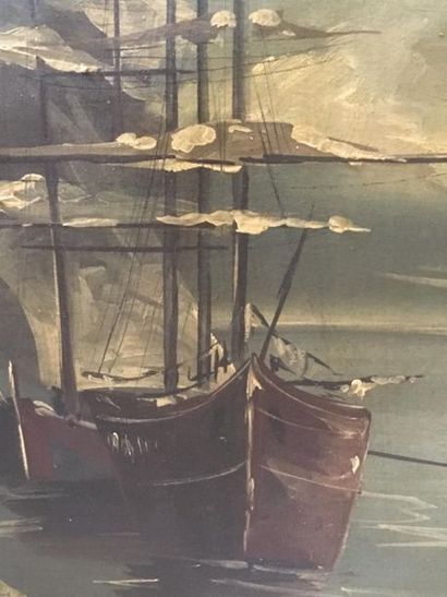 GIRY
Bateaux en hivernage
76 x 99 cm
huile...