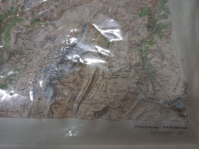Carte IGN en relief Chartreuse Belledonne
105...