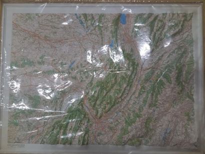 Carte IGN en relief Chartreuse Belledonne
105...