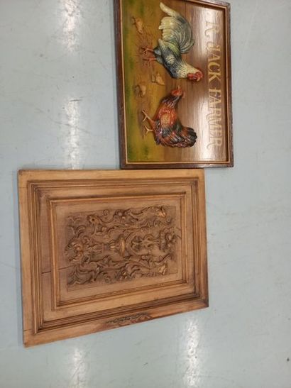 Panneau en bois sculpté (une fente)
Joint...