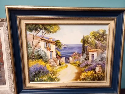 Le MAPPAY à Chambrand huile sur toile, vue...