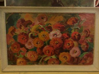 Bouquet de pivoines
Huile sur panneau
50...
