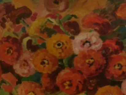 Bouquet de pivoines
Huile sur panneau
50...