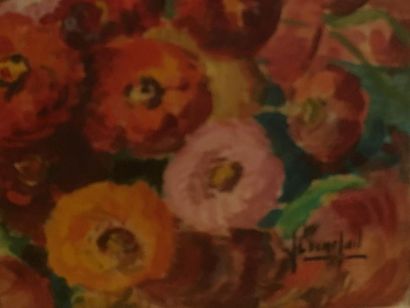 Bouquet de pivoines
Huile sur panneau
50...
