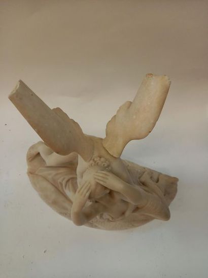CANOVA amour et Psychée, sujet en marbre...