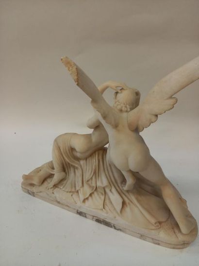 CANOVA amour et Psychée, sujet en marbre...