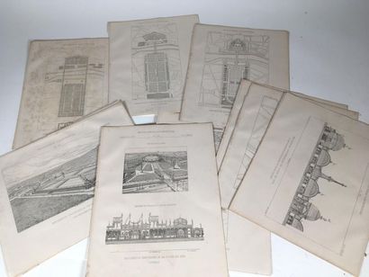 20 planches d'un livre sur l'exposition universelle...