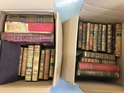 2 cartons de livres reliés dont la vie des...