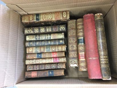 2 cartons de livres reliés dont la vie des...