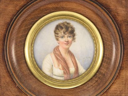 Miniature portrait de femme
D : 6 cm