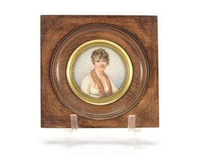 Miniature portrait de femme
D : 6 cm