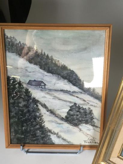 Sylvie THERMAC
Deux paysages
Huile sur toile
Aquarelle...