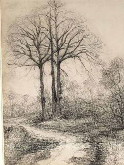 Charles DELACOMMUNE
Fusain
36 x 28 cm
Daté...