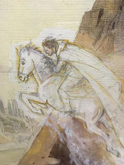 Luc BARBIER le Songe
Aquarelle sur papier
61...