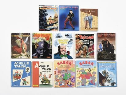 Un lot de 13 albums cartonnés, dont



Achille...