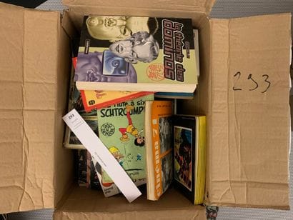 Un carton de BD diverses, en format dive...
