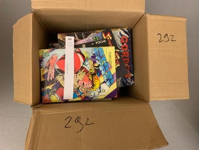 Un carton de COMICS (modernes ou plus an...