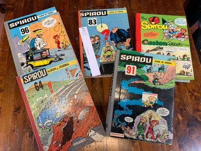 Albums du journal de Spirou. N° 64, 83, 91...