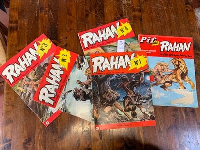 Rahan. Un ensemble de 5 numéros.