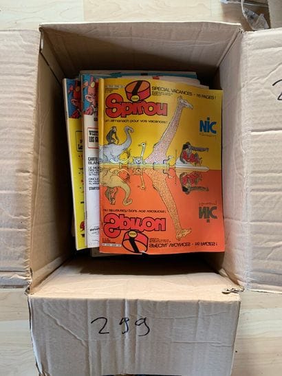 Un carton de journal de SPIROU