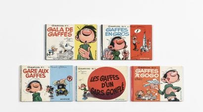 GASTON LAGAFFE the 5 albums in small Italian...