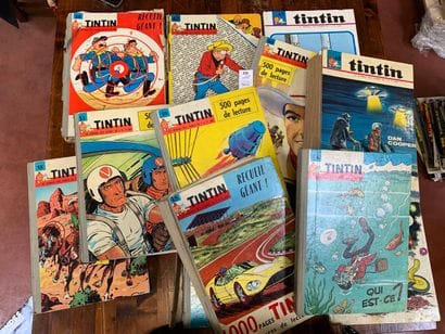 12 albums du journal Tintin. (États dive...