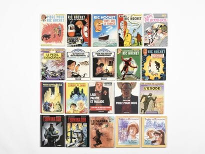 Un lot de 20 albums cartonnés et souples,...