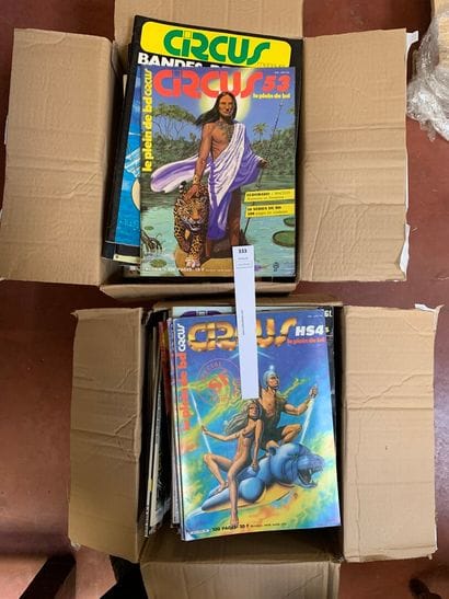 Circus. Un fort lot dans 2 cartons.