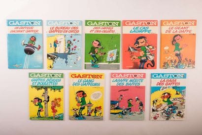 GASTON LAGAFFE 9 albums, 6 of which are filmed...