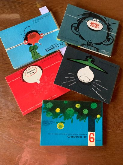 GASTON LAGAFFE the 5 albums in small Italian...
