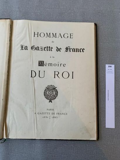 [Comte de Chambord] Hommage de la Gazette...