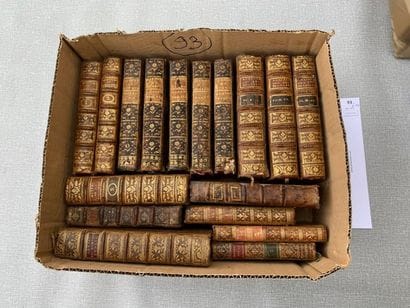 Un ensemble de 17 volumes reliés XVIIIe.