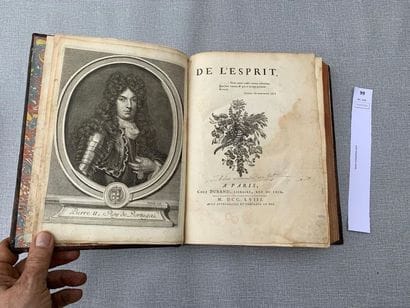Helvétius. De l'esprit. Paris,1758. 1 volume...