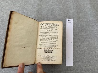 Coutumes de la prévôté et vicomté de Paris,...