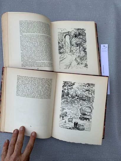 Léon Daudet, Paris Vécu. 2 volumes illustré...