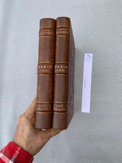 Léon Daudet, Paris Vécu. 2 volumes illustré...