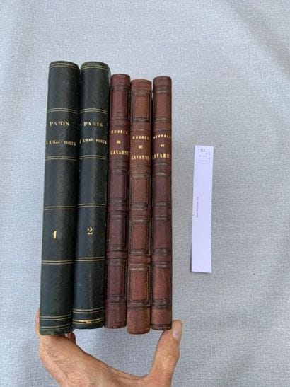 Un ensemble de 5 volumes XIXe : OEuvres de...