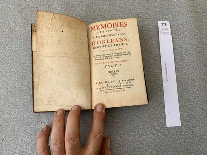 Mémoires présentées à Monseigneur le Duc...