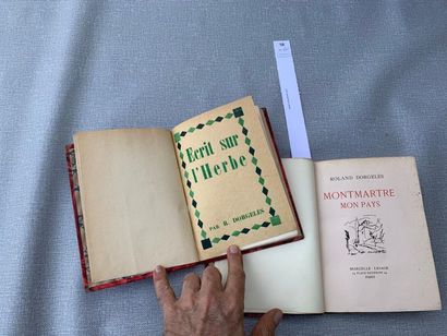 Roland Dorgelès. Un ensemble de 2 volumes...